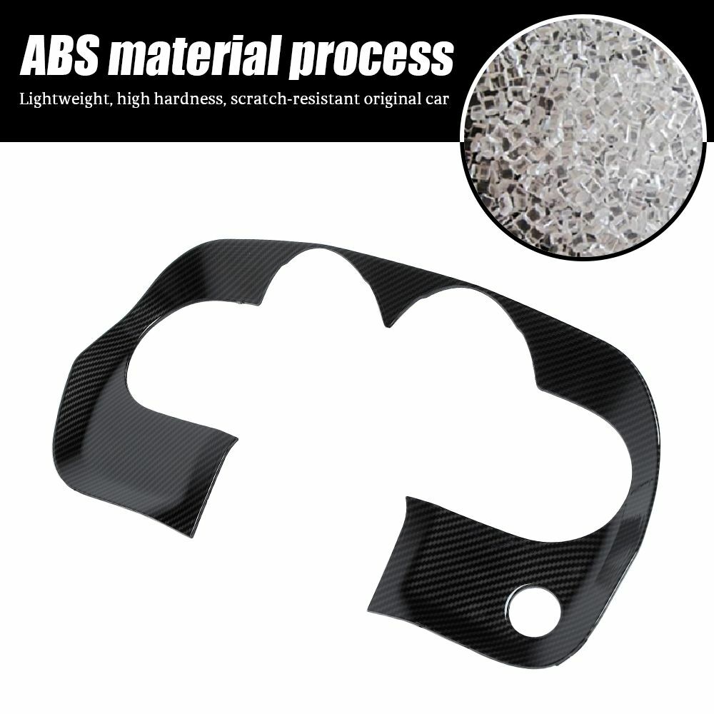 Carbon Fiber Dashboard Panel Trim Instrument Frame For 2009-14 Dodge Challenger