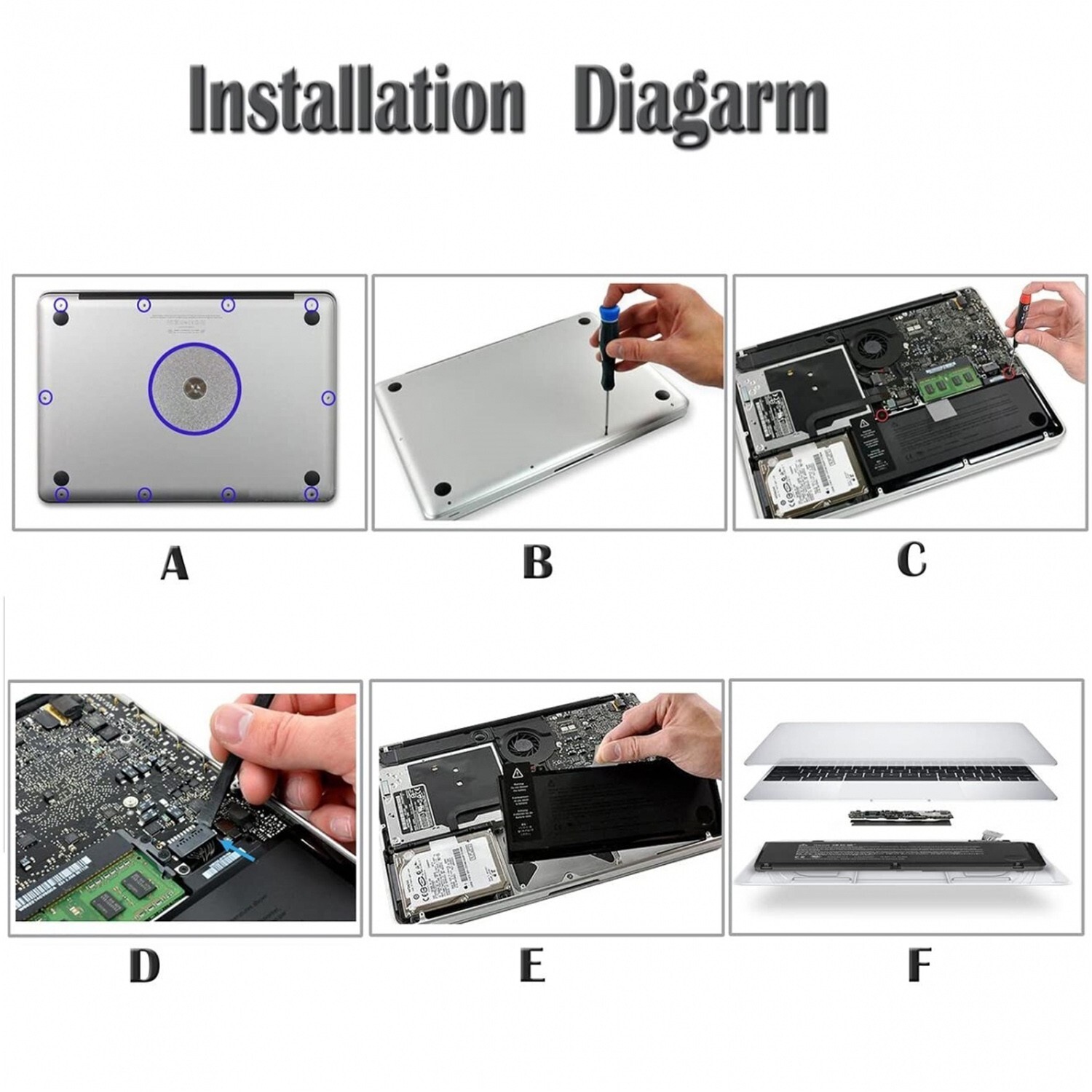 New A1322 Battery For Apple MacBook Pro 13"A1278 Mid 2009 2010 2011 2012 63.5Wh