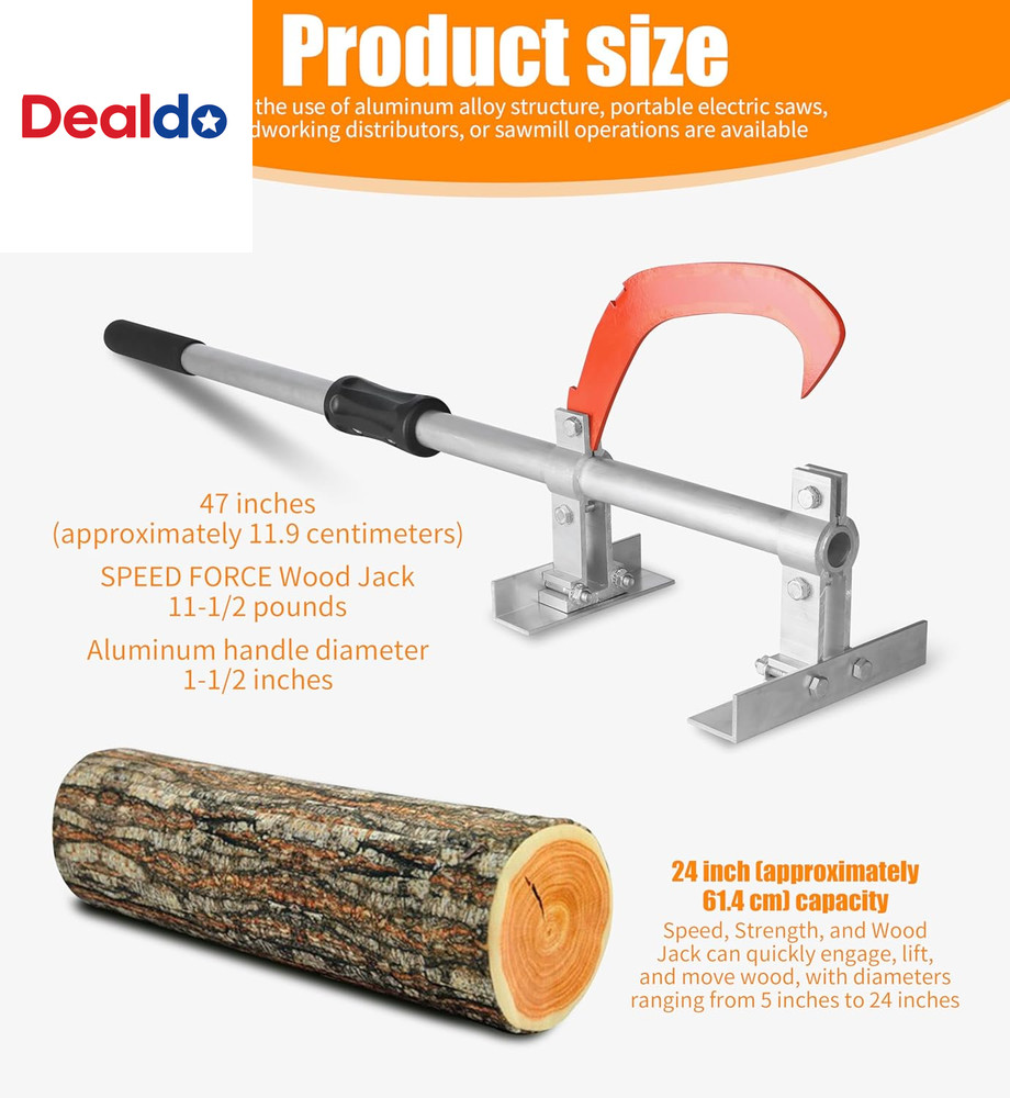 47 Inch Timberjack Forestry/Logging/Log Jack/Chainsaw/Log Lifter/Cant Hook/Timbe