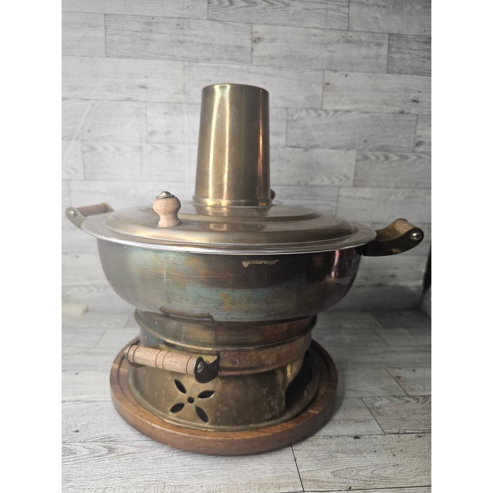 Vintage Brass Brazier or Hot Pot,