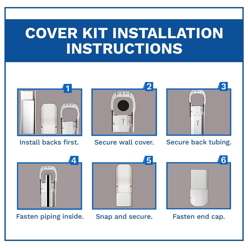 - Mini Split Line Set Cover Kit - Paintable Mini Split Cover for Air Conditio...