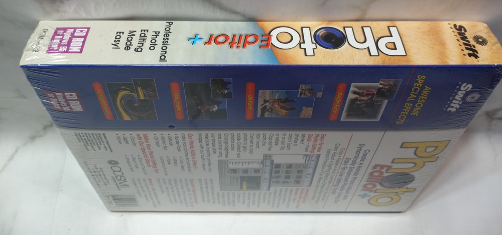 Swift Software Photo Editor + CD Rom Windows 95 Or Higher NOS Sealed