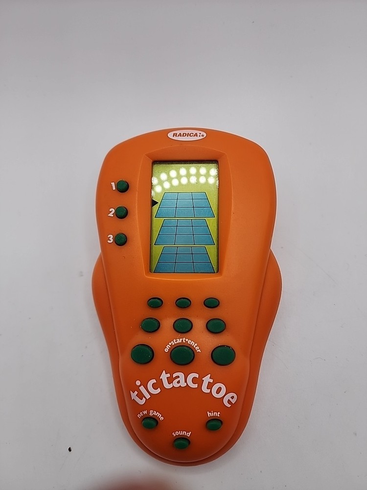 Radica Handheld Pocket Tic-Tac-Toe 2000 Orange