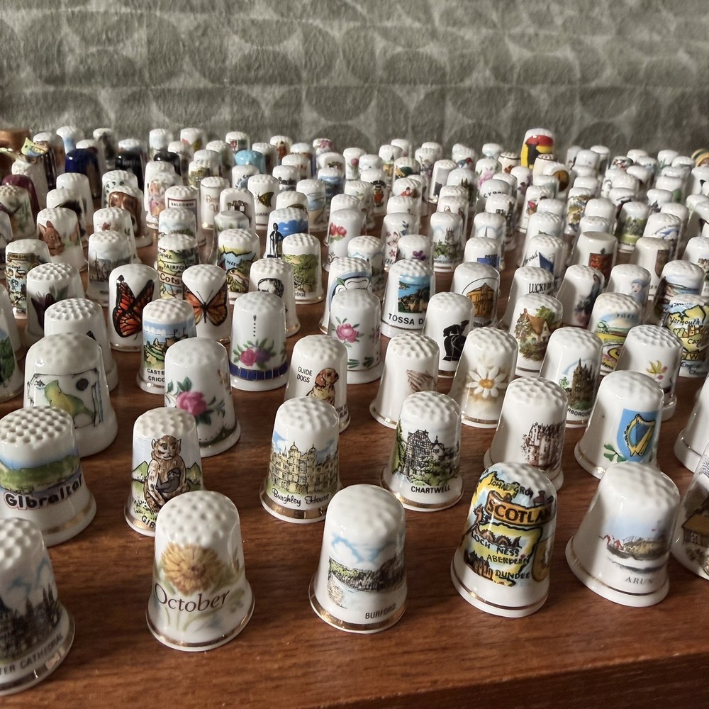 Large Thimble Collection - Over 250 Pieces