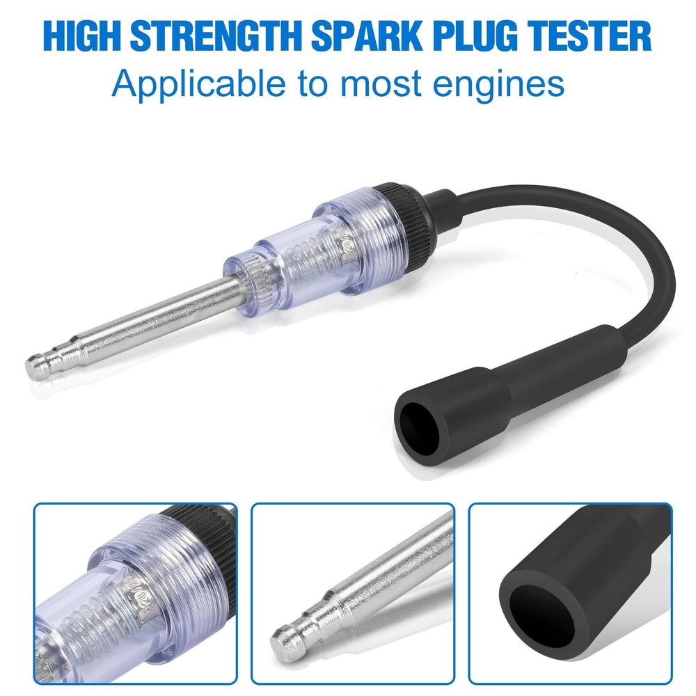 13pcs Compression Tester with Spark Plug Tester - Small Engine Compression Te...