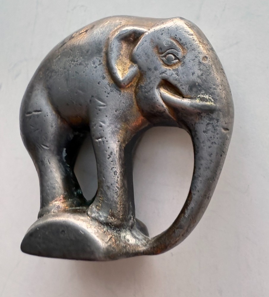 MINIATURE GERMAN BRONZE ELEPHANT