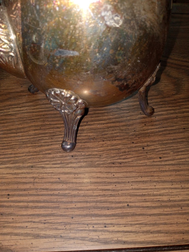 vintage silver plated teapot