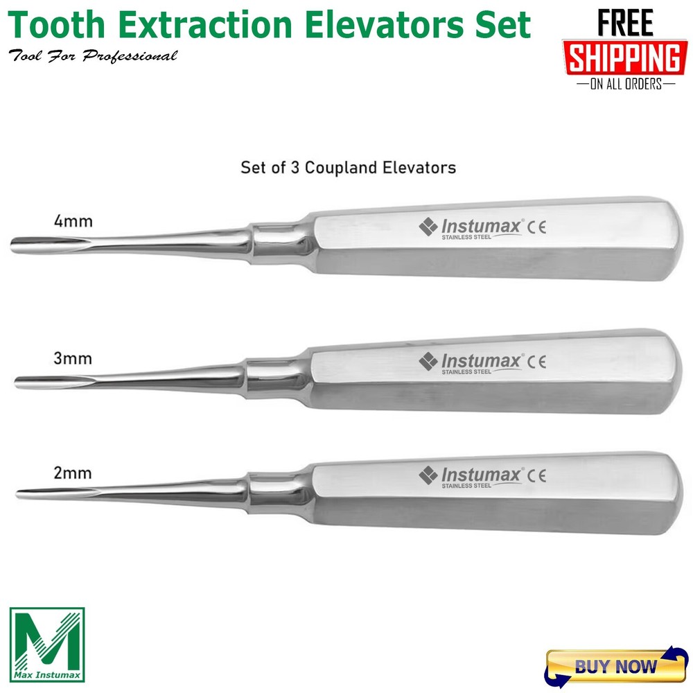 9 PCS PREMIUM BASIC ORAL DENTAL SURGERY SURGICAL INSTRUMENTS KIT INSTUMAX TOOLS