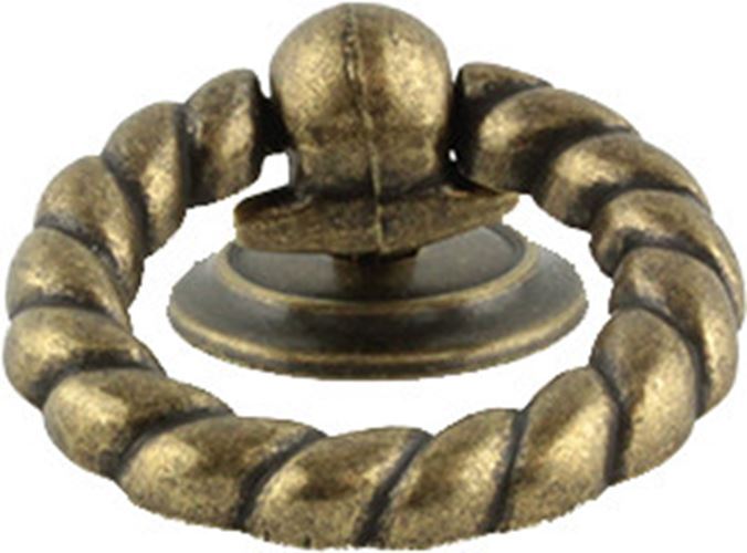 2-1/4" Large Ring Pull Antique Brass