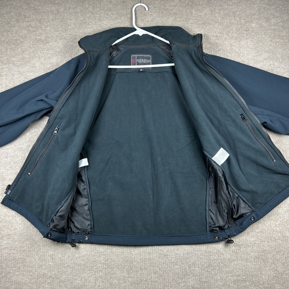 Gerber Outerwear 51S1 Warrior Soft Shell Fleece Jacket Size Medium Dark Navy