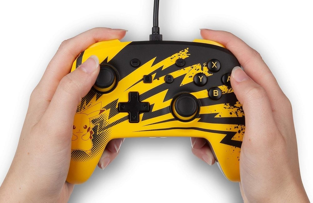 NEW PowerA Enhanced Wired Controller Pikachu Lightning for Nintendo Switch