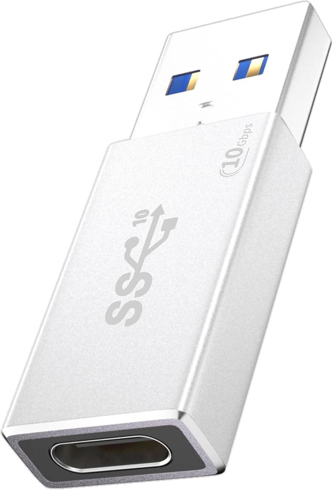[10Gbps] One-Sided High-Speed USB 3.2 Gen 2 Adapter - Single-Chip Silver