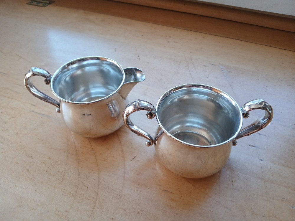 Antique Webster Co. Silver Plated Cream & Sugar Set