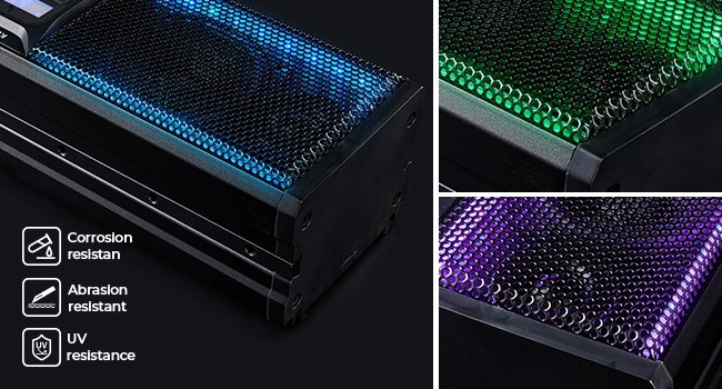 KEMIMOTO 16IN Universal RGB ATV UTV Sound Bar Speaker Marine Soundbar