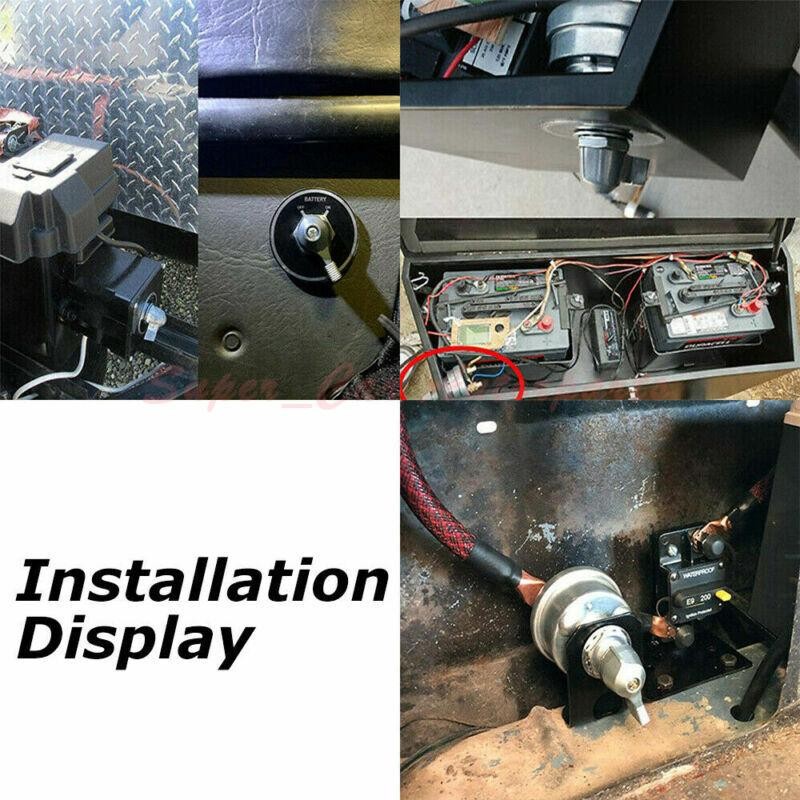 300A 12V High Current Master Battery Disconnect Switch Heavy Duty Power Cut Off