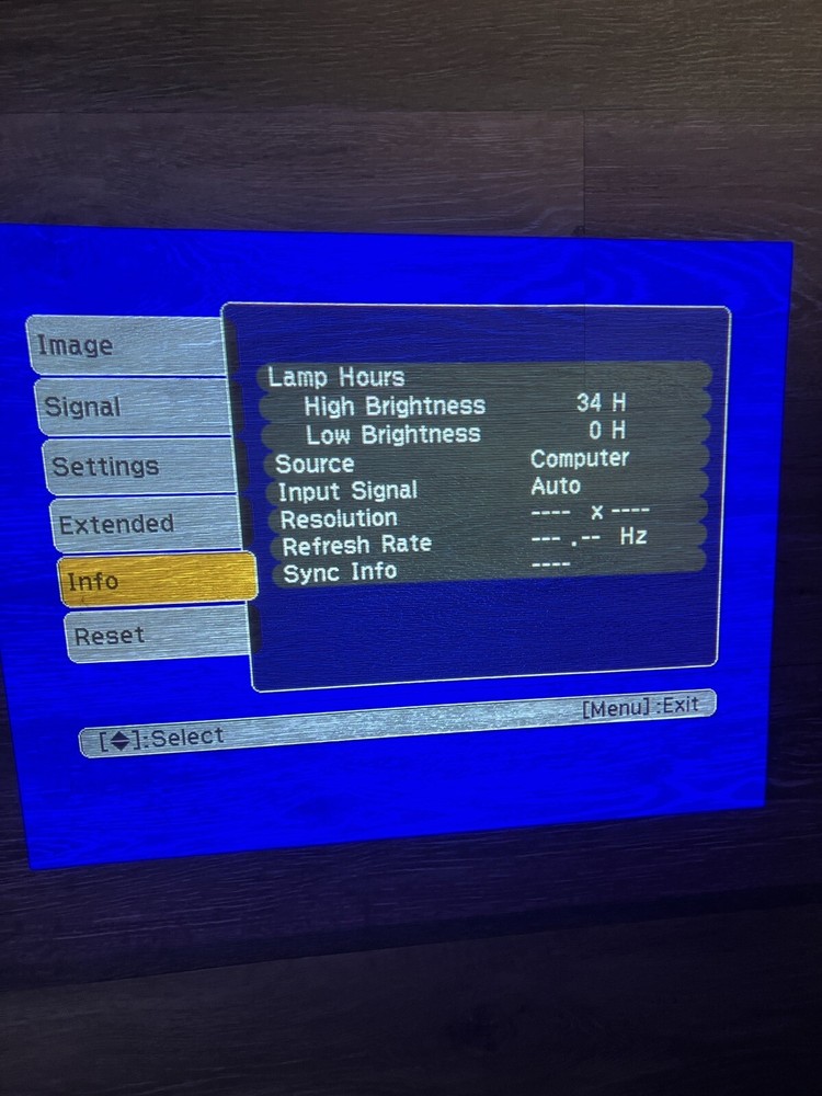 Epson Powerlite 4 Projector With Remote Manuals Cords Cd Carrying Case