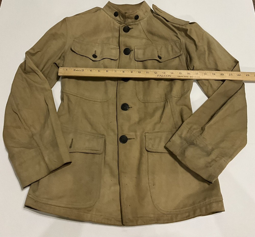 WWI M1910 Summer Tunic Size Small/Medium Plus Barracks Bag 47th Infantry Comp B
