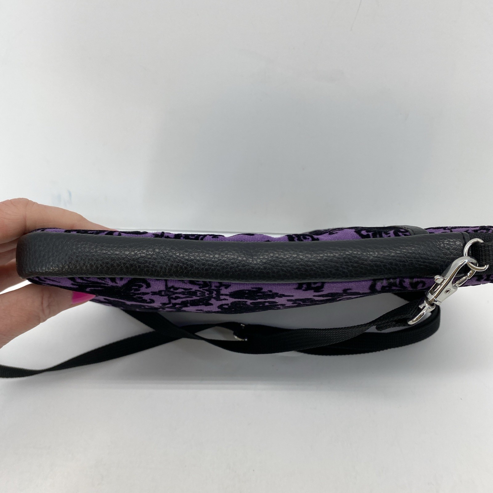 Disney Parks Haunted Mansion Wallpaper Crossbody Bag Purse Adjustable Strap