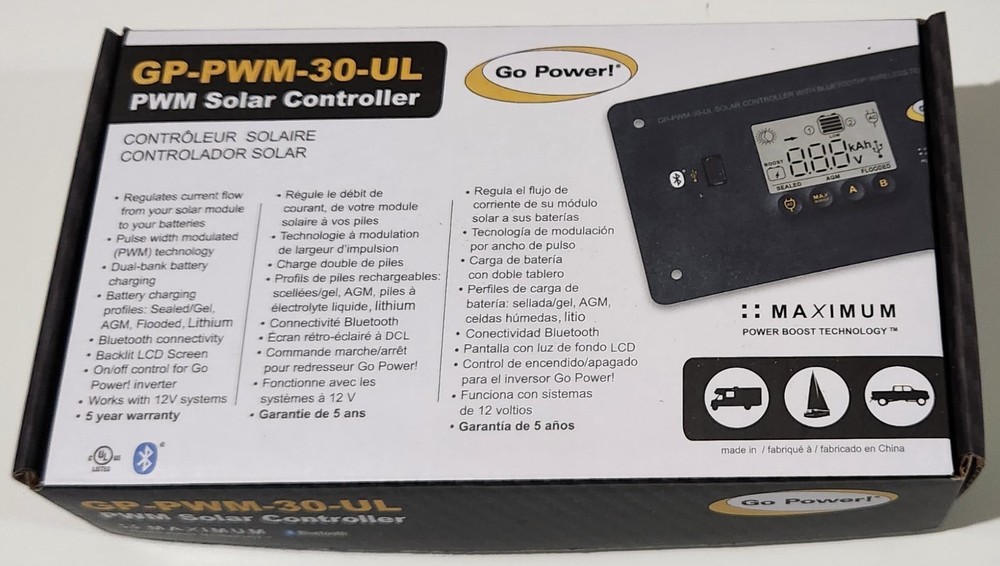 Go Power GP-PWM-30 Solar Regulator