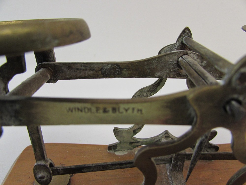(ref1CV) Antique Crane postal scales and weights