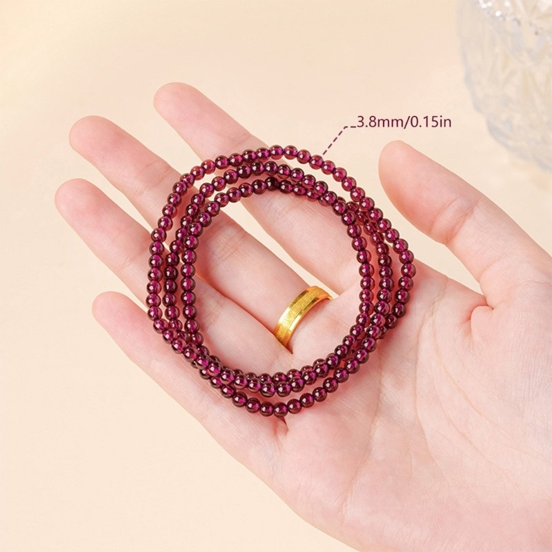 Sophisticated Gemstones Beaded Wrap Bracelet Stylish Layer Arm Candy