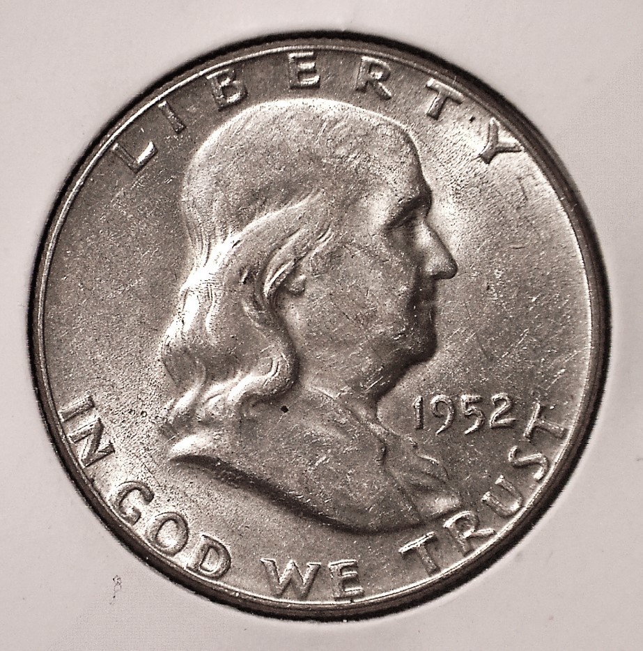 1952 Franklin Half Dollar, BU #3128