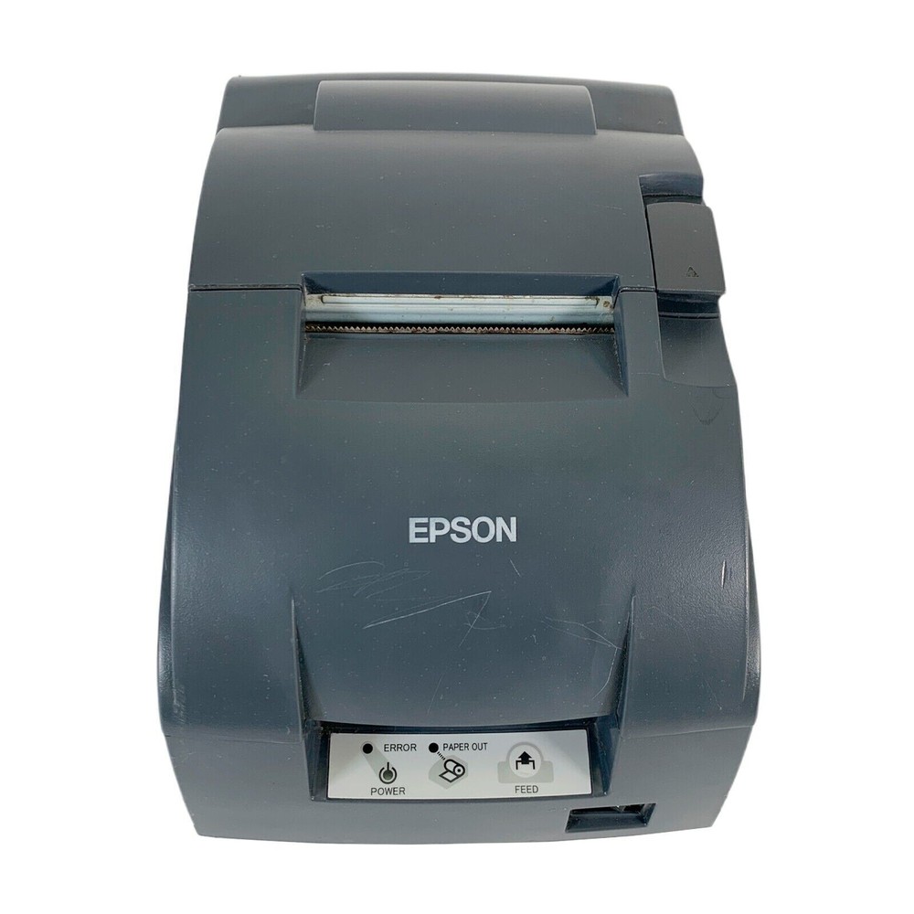 Epson TM-U220B Dot Matrix POS Receipt Printer LAN USB with AC Adapter TESTED