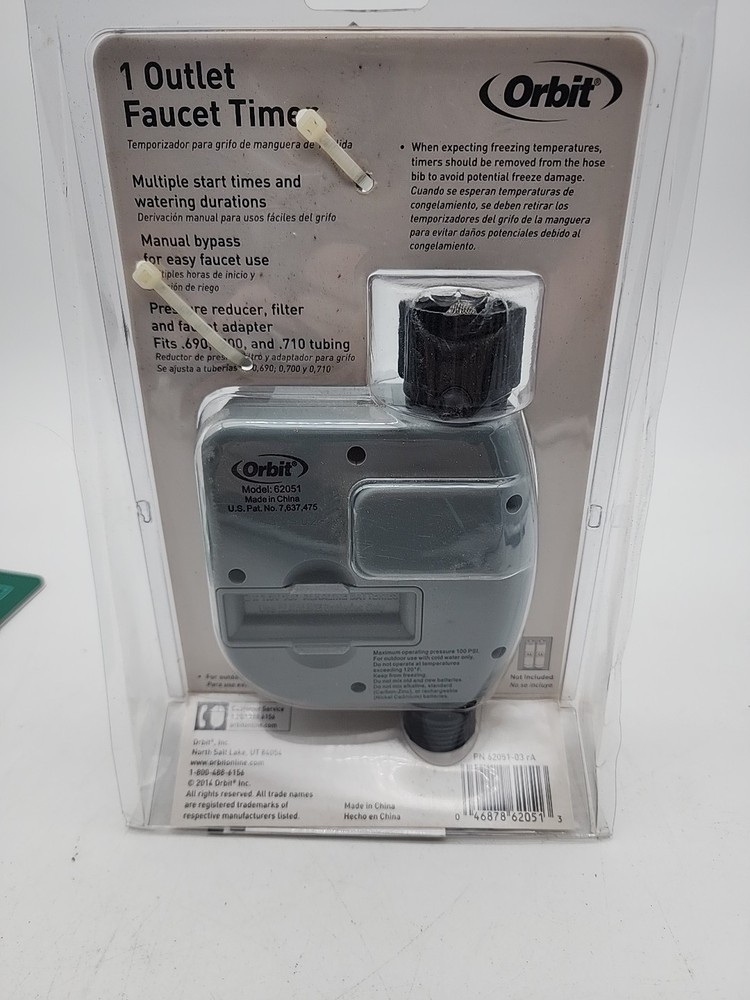 Orbit 1-Outlet Hose Faucet Timer 62051