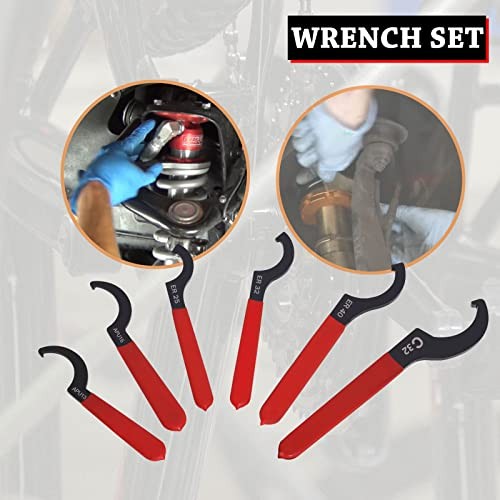 Coilover Spanner WrenchPcs Universal Adjustment Shock Steel Spanner Hook 6