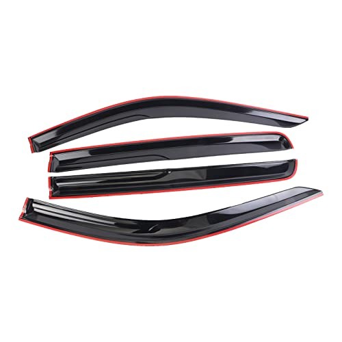 Smoke Black Outside Mount Rain Guards Window Visor 2019-2023 Sierra/Silverado