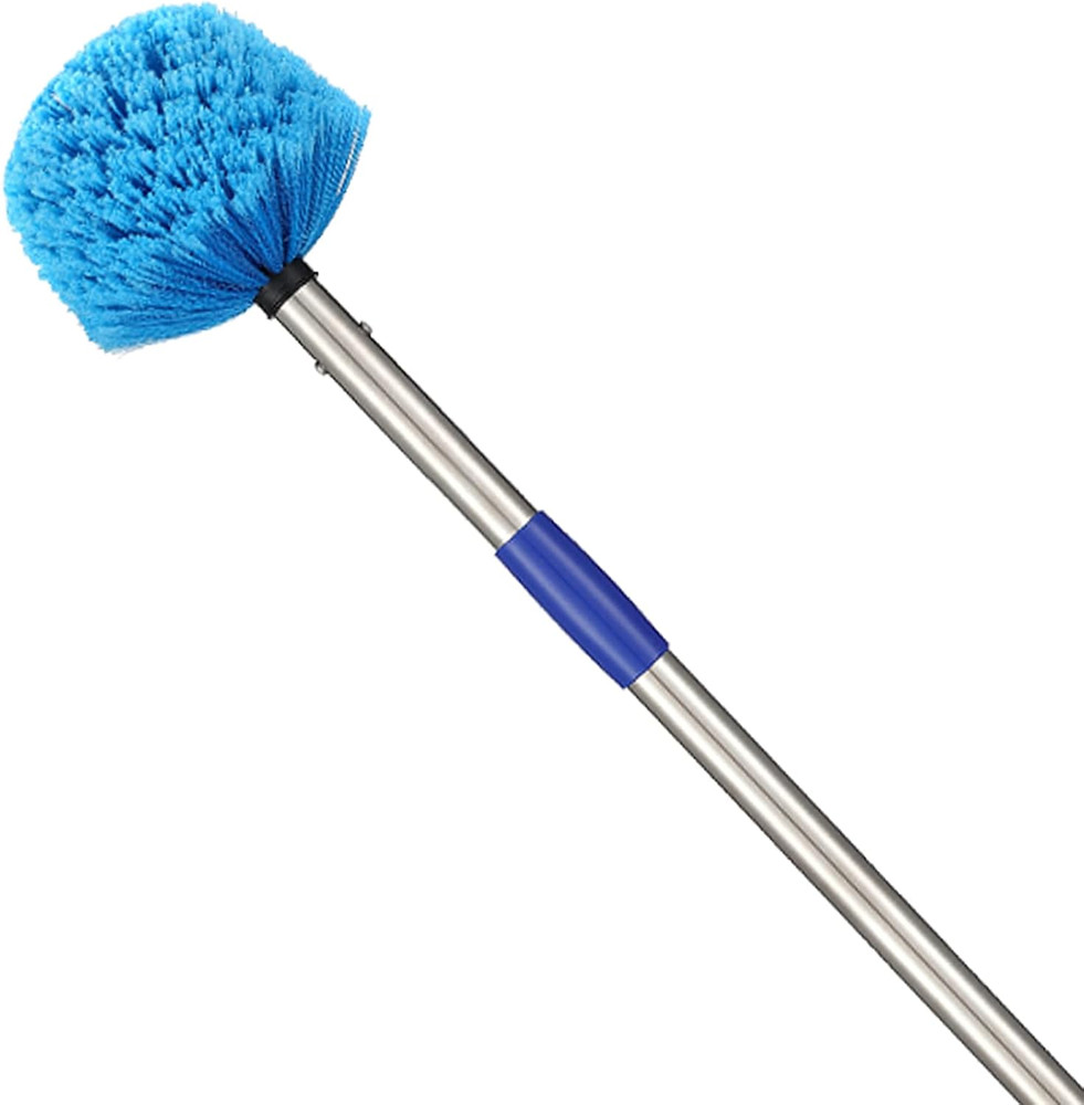 Duster, Cobweb Duster with Extension Pole, Medium Stiff Bristles Cobweb Duster H