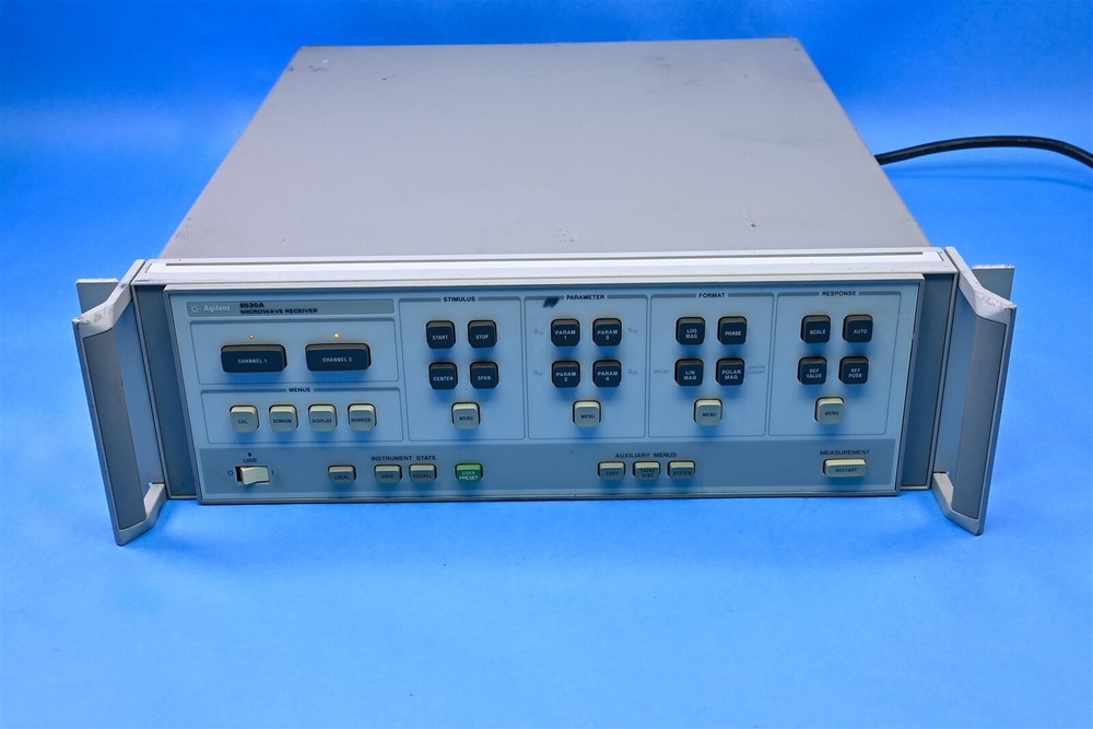 Keysight 8530A Microwave Receiver 45MHz to 26.5GHz Range Radar Network Analyzer