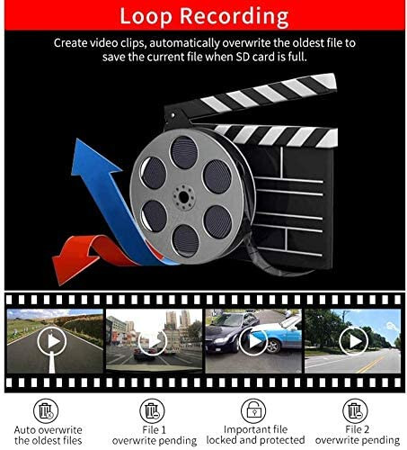 Car Dash Cam 170° Wide Angle Camera DVR Driving Recorder Night Vision G-sensor