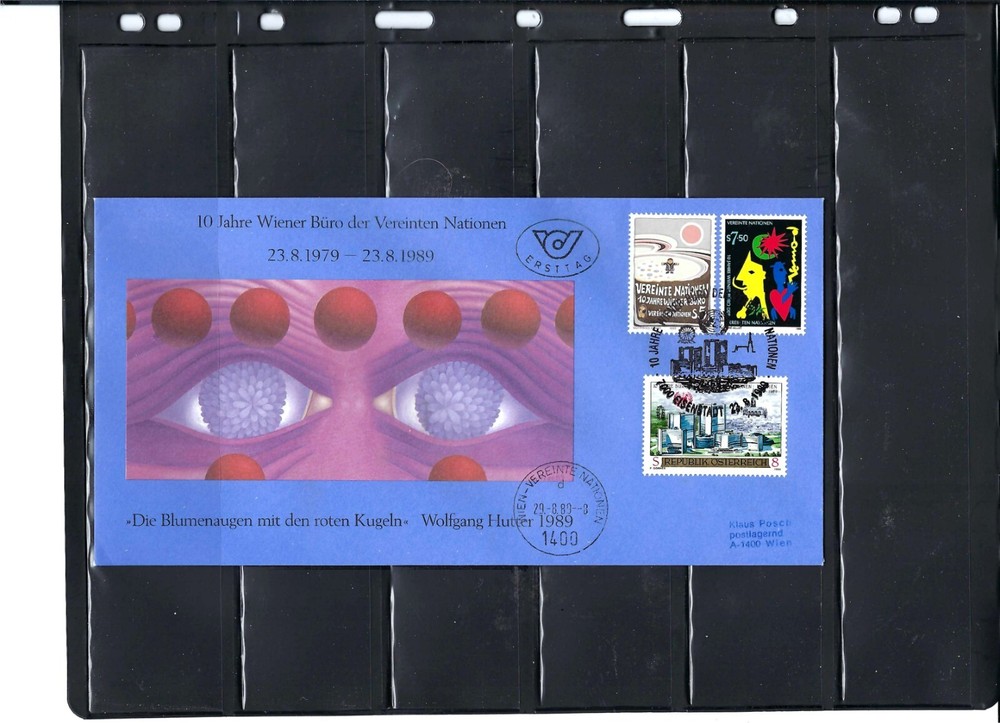 1989 Wolfgang Hutter Cover - Vienna Cancel - (741e)