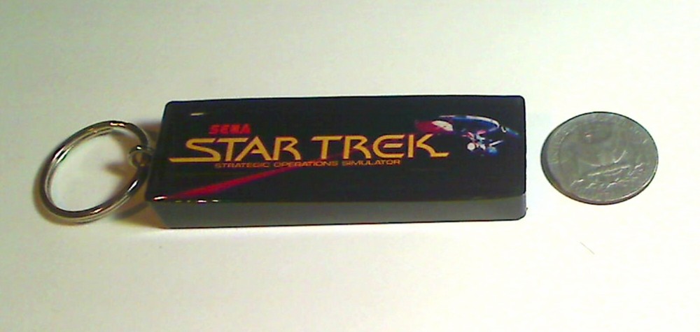 Star Trek Arcade Marquee Coin Door accessory Keychain