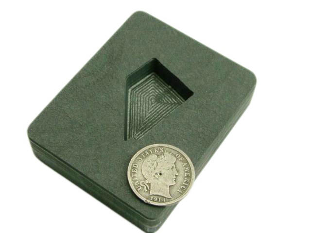 Small Nevada Gold Bar 2 oz Graphite Mold Silver 1 oz