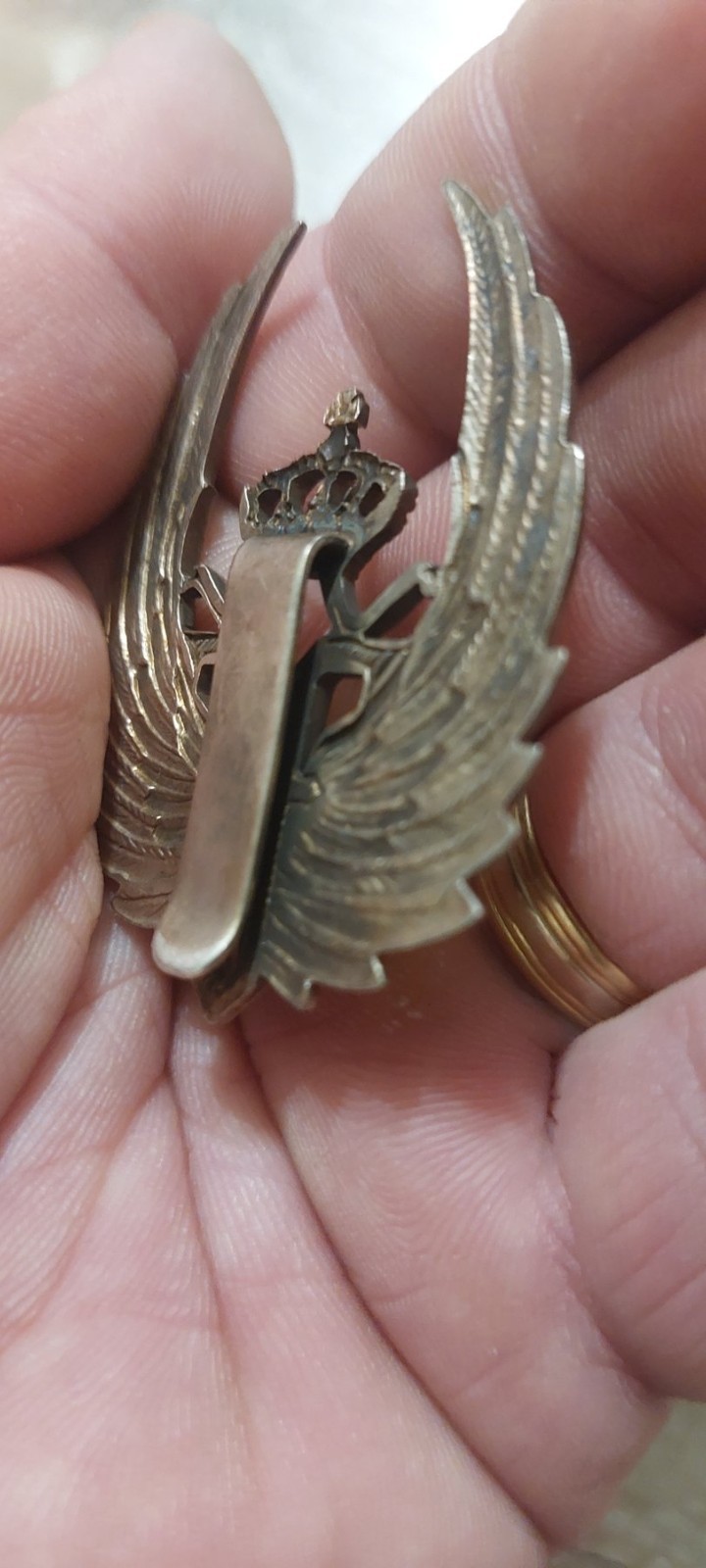 Romanian Royal Aviation pilot-observer badge. 1914-1928.