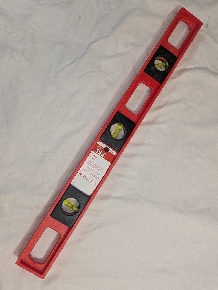 Project Source Lowe's 24 in Standard Level Red Black Portable Three Vials