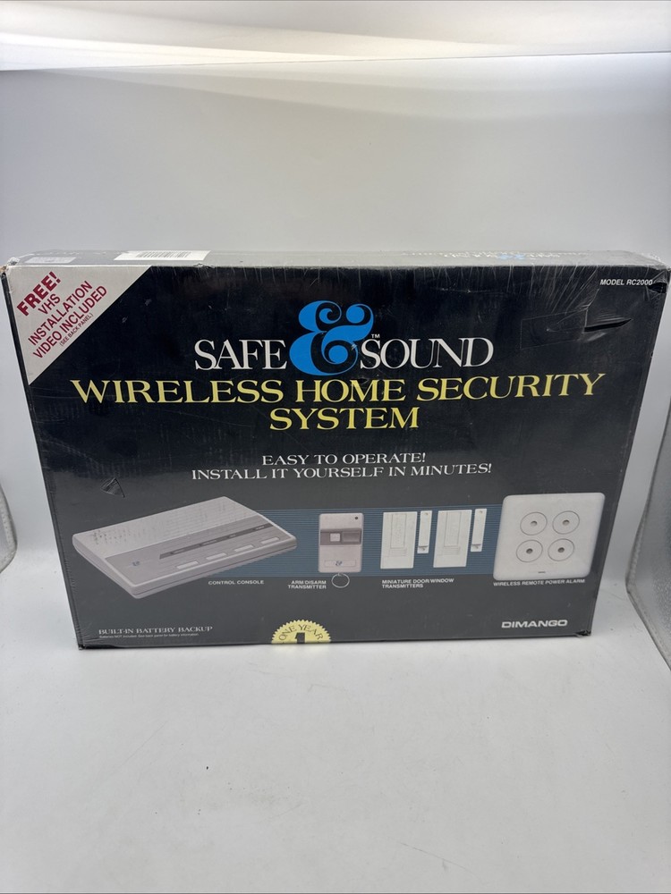 NEW Dimango RC2010 Safe & Sound Wireless Home Security System Sealed + RC2010