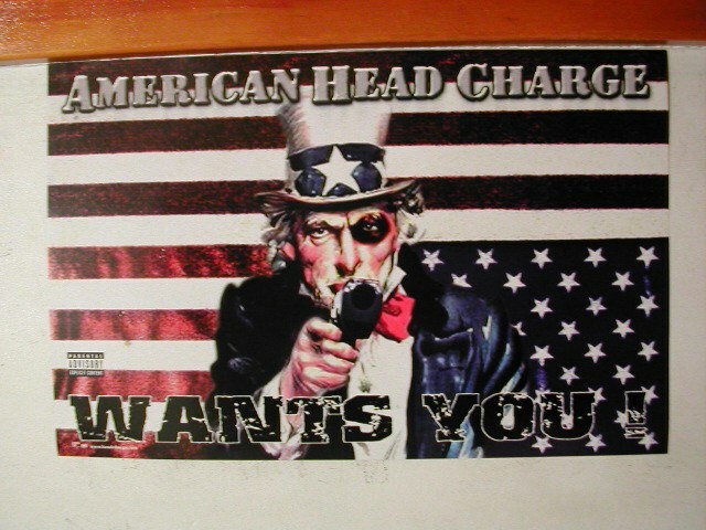 American Head Charge 2 sided poster Promo