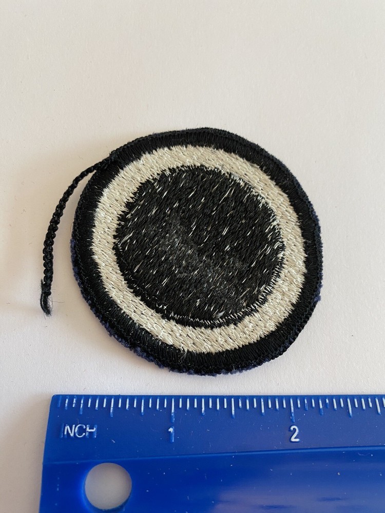 US Army 1st Corps White Black Circle INV5463