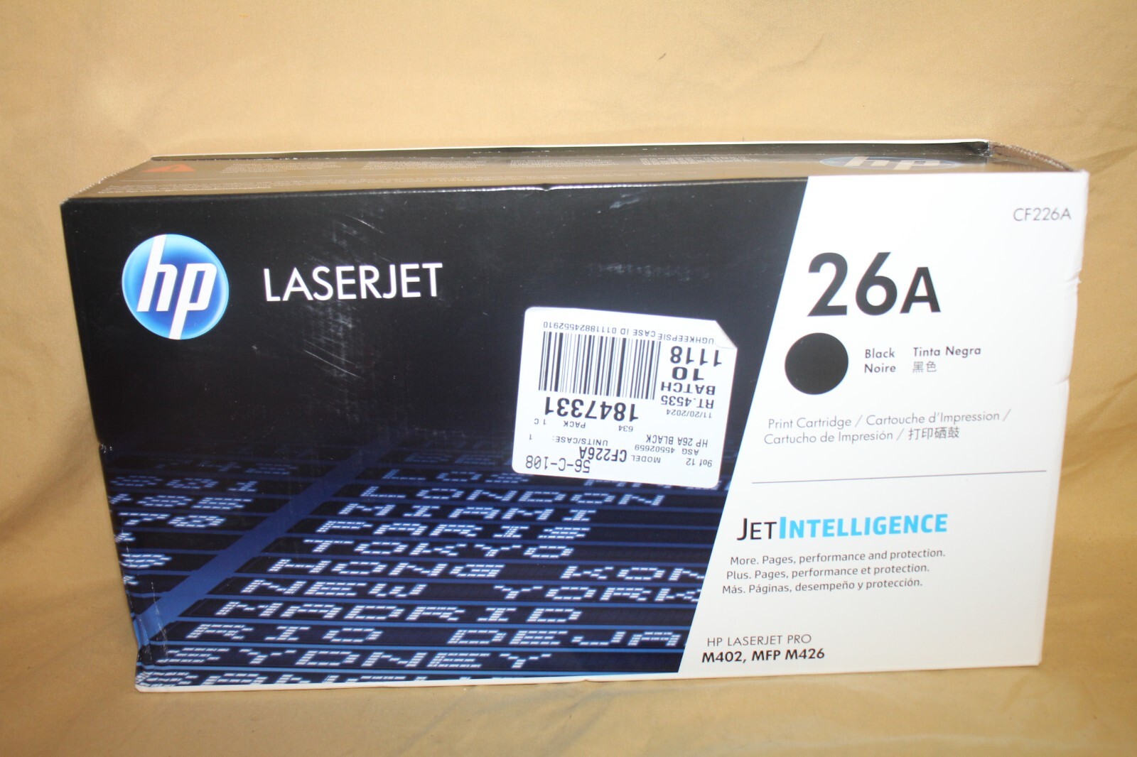 HP (CF226A) 26A Black LaserJet Toner Cartridge - SEALED