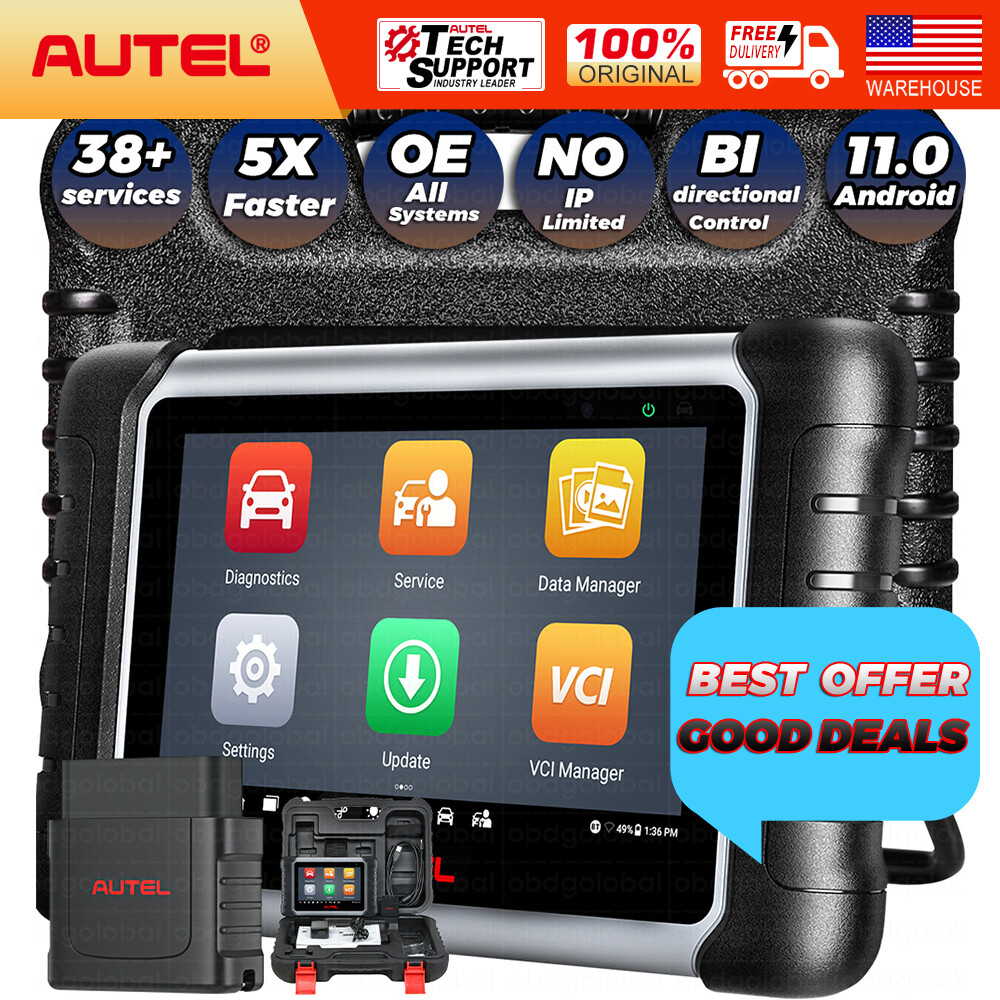 Autel Scanner MaxiCOM MK808BT PRO Android 11 Bi-Directional Control Scan Tool