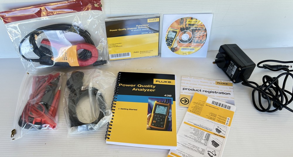 Fluke 43B Single Phase Power Quality Analyser analyzer + FlukeView *NEW*