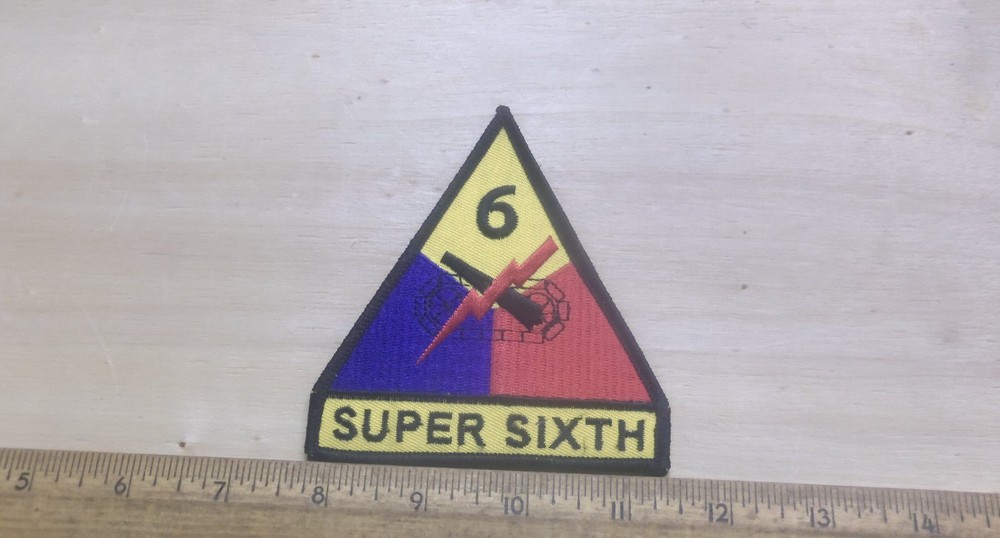 US Army - 6th Armored Division - Super Sixth Embroidered Patch