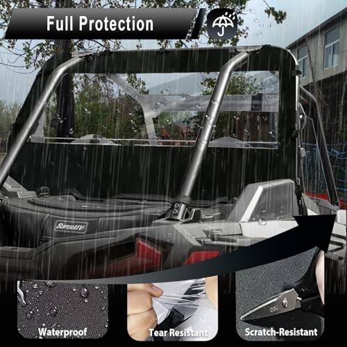 RZR 1000 XP UTV Rear Window,Back Window Soft Rear Windshield Compatible with