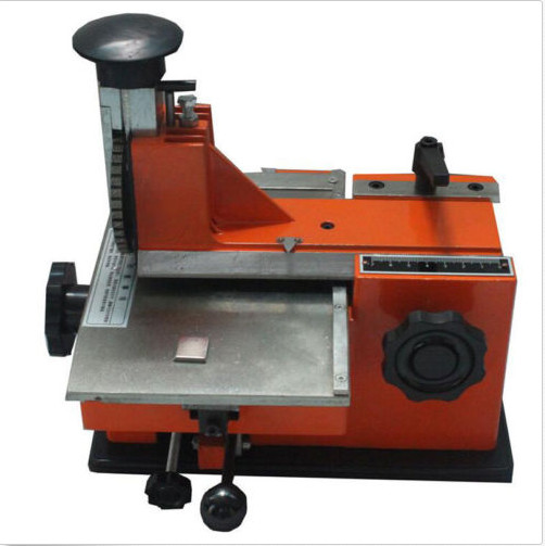 marking machine label 4mm Semi-automatic sheet embosser metal stamping printer#