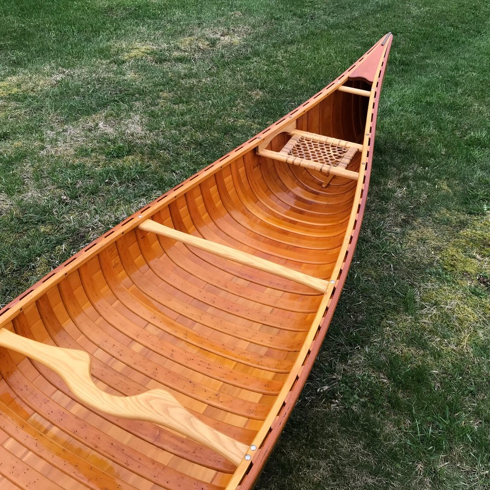 Vintage Rheaume Cedar Canoe