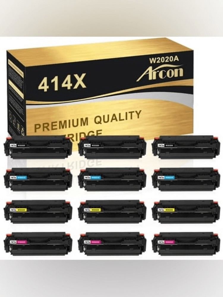 NEW Arcon 12-Pack Compatible Toner for HP 414X W2020X