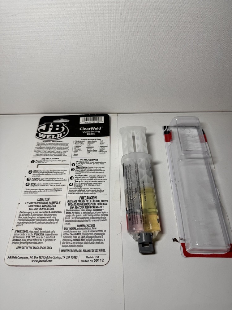 J-B Weld Extra Strength Epoxy Syringes 0.85 oz